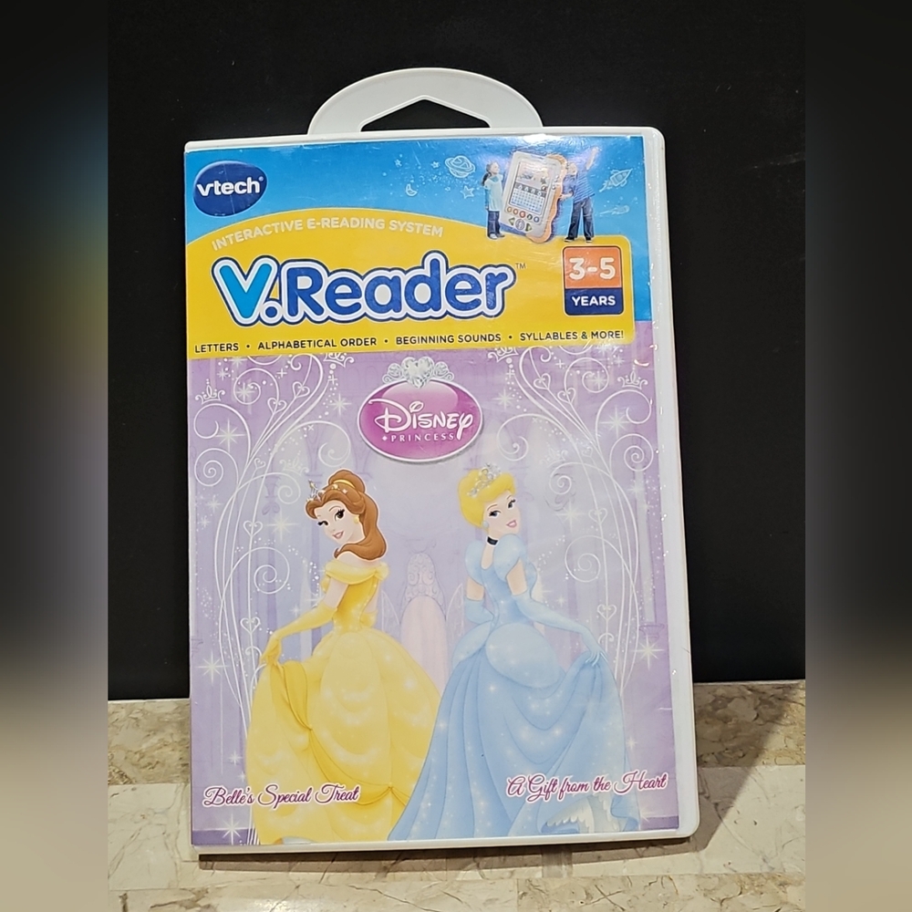 Vtech Disney Princess V.Reader Bells Special Treat Gift From The Heart Letters